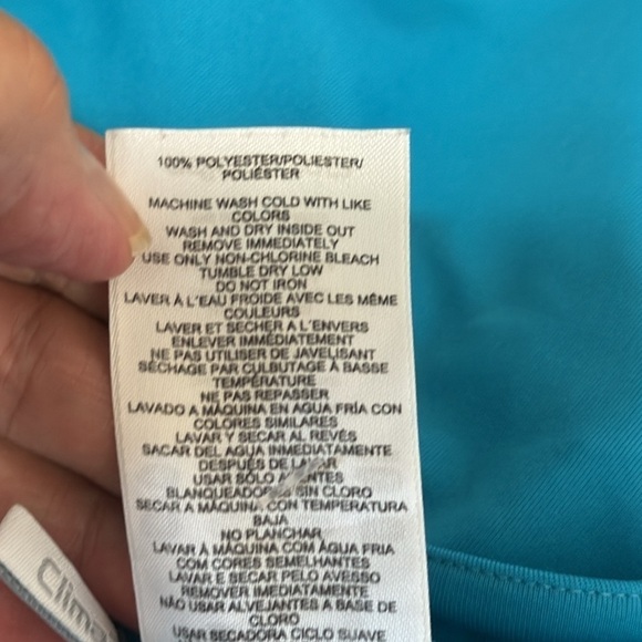 Adidas Clima365 Skort Women's XL Turquoise Blue Knit Skirt + Shorts EUC - Picture 8 of 10